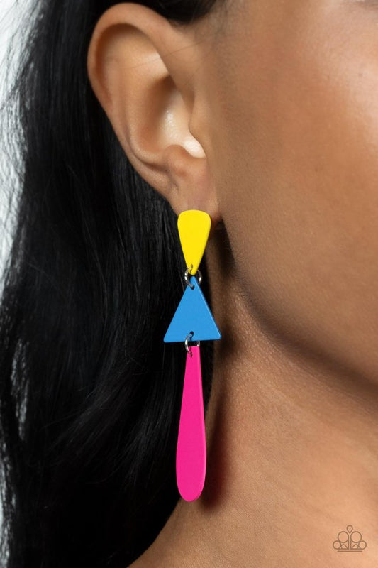 ​Retro Redux - Multi - Paparazzi Earring Image