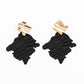 ​Crimped Couture - Gold - Paparazzi Earring Image