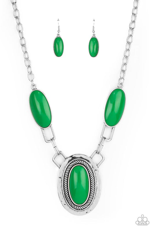 Count to TENACIOUS - Green - Paparazzi Necklace Image