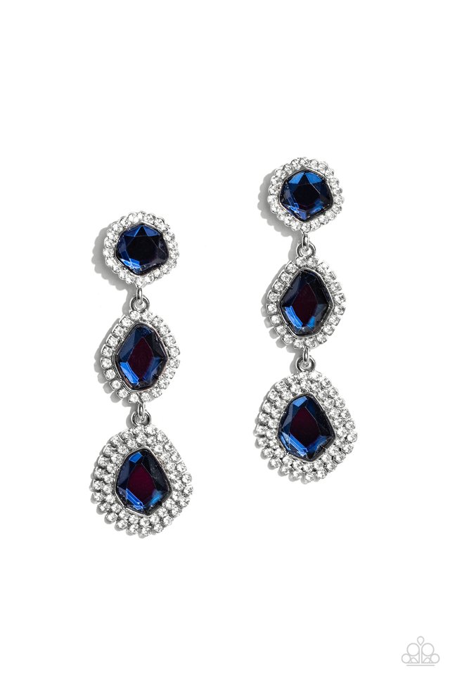 Prove Your ROYALTY - Blue - Paparazzi Earring Image