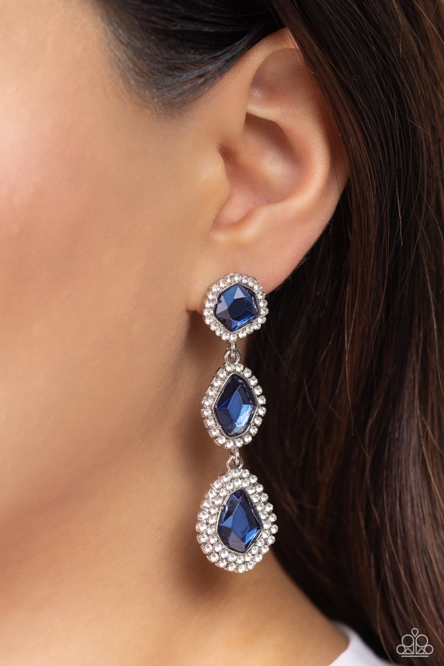 Prove Your ROYALTY - Blue - Paparazzi Earring Image