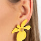 ​Hawaiian Heiress - Yellow - Paparazzi Earring Image