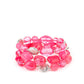​Oceanside Bliss - Pink - Paparazzi Bracelet Image