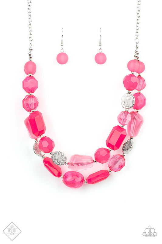 ​Oceanic Opulence - Pink - Paparazzi Necklace Image