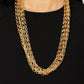 ​Dynamite Dynamo - Gold - Paparazzi Necklace Image