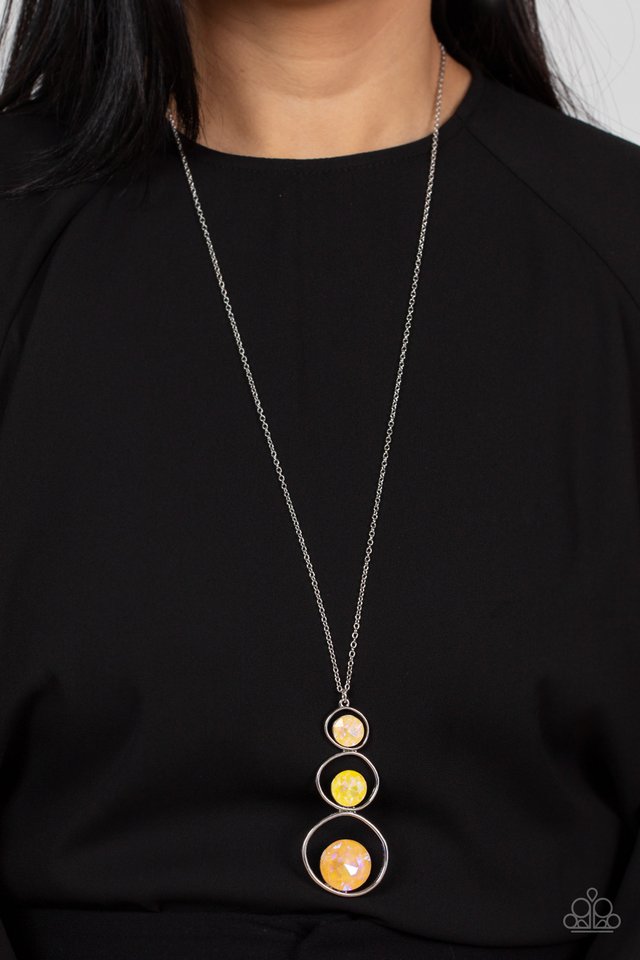 ​Celestial Courtier - Yellow - Paparazzi Necklace Image