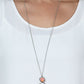 ​Celestial Courtier - Orange - Paparazzi Necklace Image
