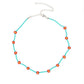 Colorfully Flower Child - Blue - Paparazzi Necklace Image