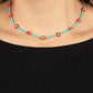 Colorfully Flower Child - Blue - Paparazzi Necklace Image