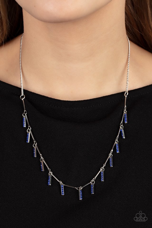 ​Metro Muse - Blue - Paparazzi Necklace Image