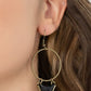 ​Sahara Shark - Brass - Paparazzi Earring Image