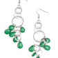 ​Sandcastle Sunset - Green - Paparazzi Earring Image