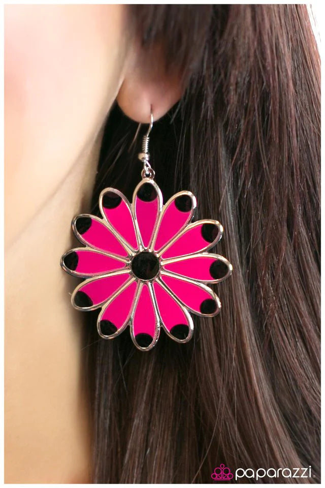 Paparazzi Earring ~ Blooming Beauty - Multi