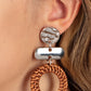 Woven Whimsicality - Brown - Paparazzi Earring Image
