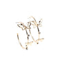 ​Full Out Flutter - Gold - Paparazzi Earring Image