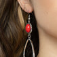 Adventurous Allure - Red - Paparazzi Earring Image