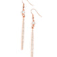 ​Skyscraping Shimmer - Copper - Paparazzi Earring Image