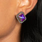 Cosmic Catwalk - Purple - Paparazzi Earring Image