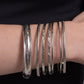 Stackable Stunner - Silver - Paparazzi Bracelet Image