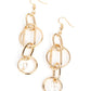 Park Avenue Princess - Gold - Paparazzi Earring Image