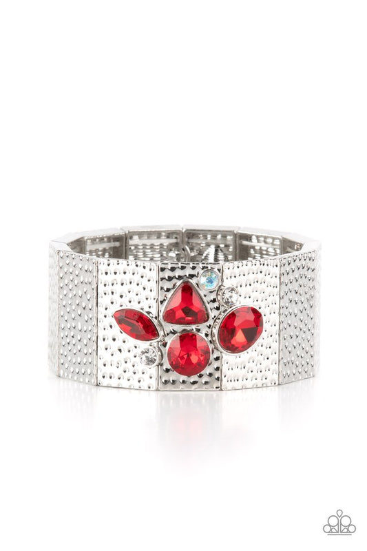 Flickering Fortune - Red - Paparazzi Bracelet Image