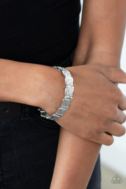 ​Urban Stackyard - Silver - Paparazzi Bracelet Image
