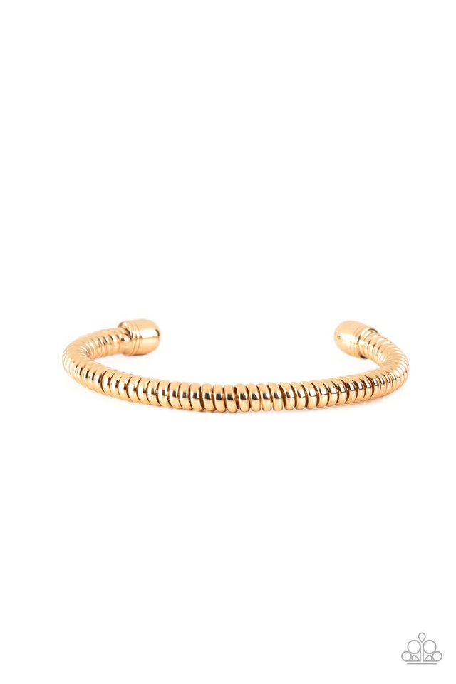 Turbocharged - Gold - Paparazzi Bracelet Image