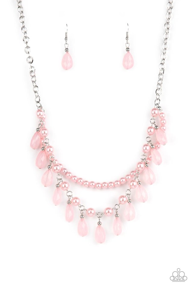 Paparazzi pink clearance bead necklace