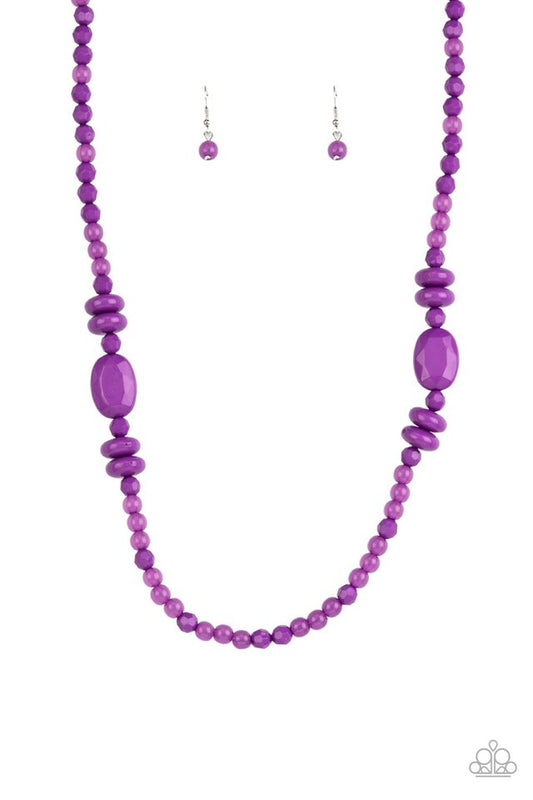 Tropical Tourist - Purple - Paparazzi Necklace Image