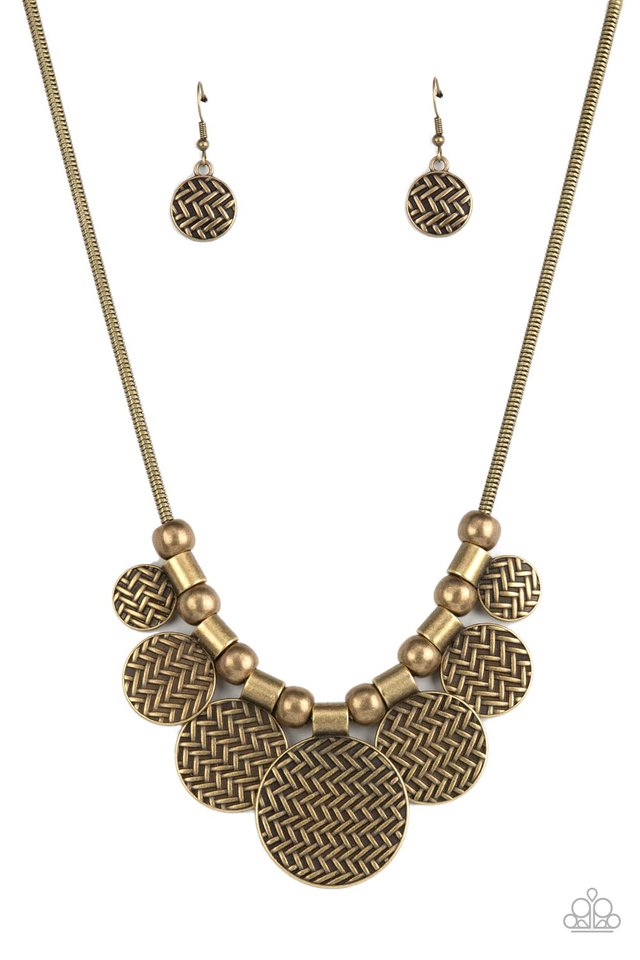 Indigenously Urban - Brass - Paparazzi Necklace Image