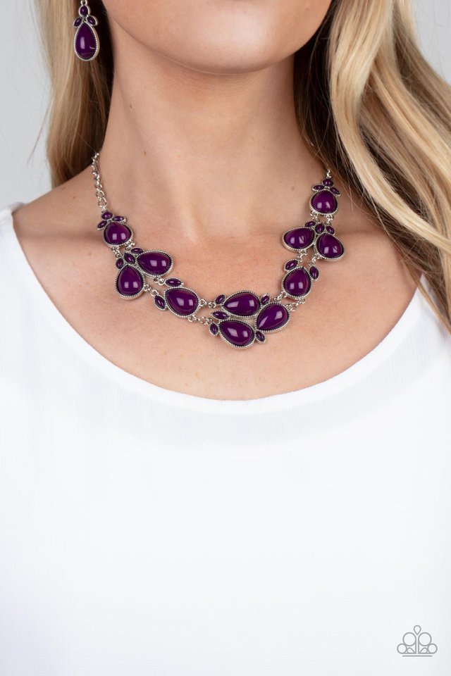 Botanical Banquet - Purple - Paparazzi Necklace Image