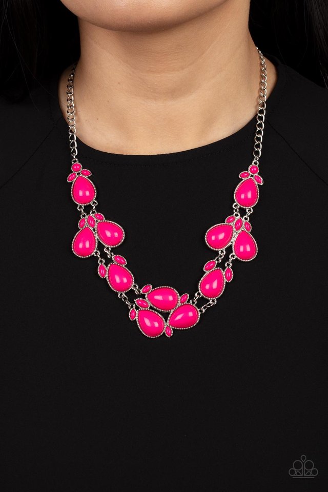 Botanical Banquet - Pink - Paparazzi Necklace Image