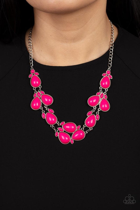 Botanical Banquet - Pink - Paparazzi Necklace Image