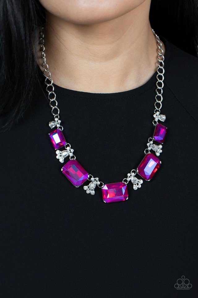 Flawlessly Famous - Pink - Paparazzi Necklace Image