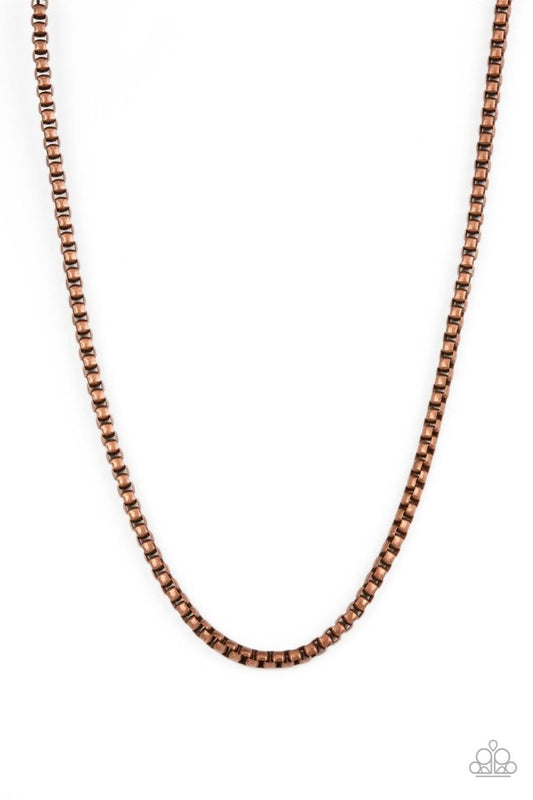 No ENDGAME in Sight - Copper - Paparazzi Necklace Image