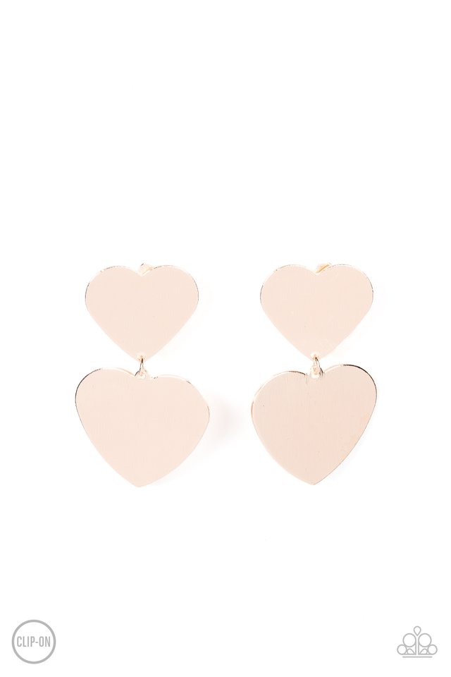 Cowgirl Crush - Rose Gold - Paparazzi Earring Image