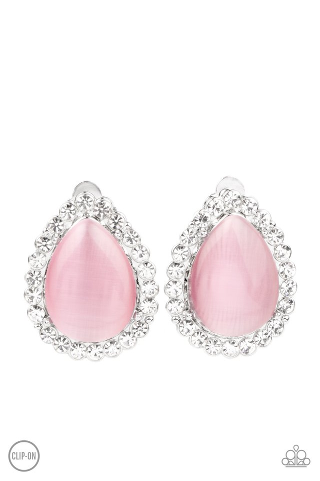 ​Downright Demure - Pink - Paparazzi Earring Image