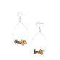 ​South Beach Serenity - Brown - Paparazzi Earring Image