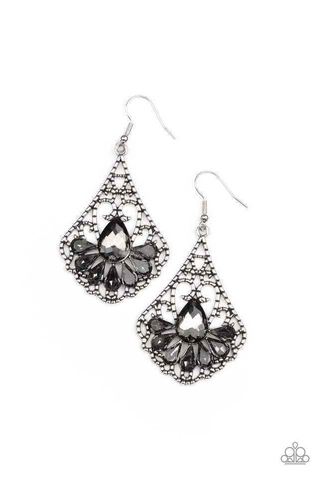 ​Exemplary Elegance - Silver - Paparazzi Earring Image