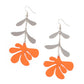 ​Palm Beach Bonanza - Orange - Paparazzi Earring Image
