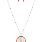 ​Tearoom Twinkle - Orange - Paparazzi Necklace Image