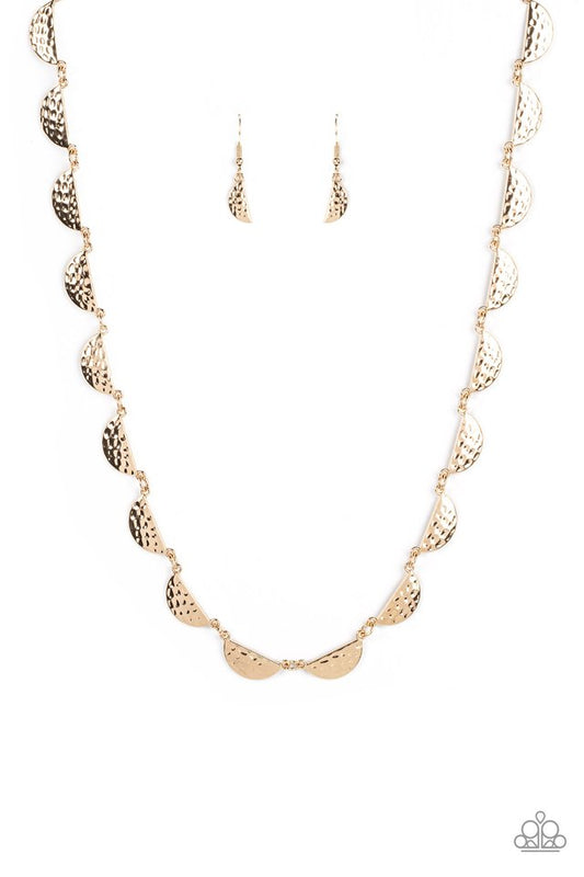 ​Lunar Jungle - Gold - Paparazzi Necklace Image