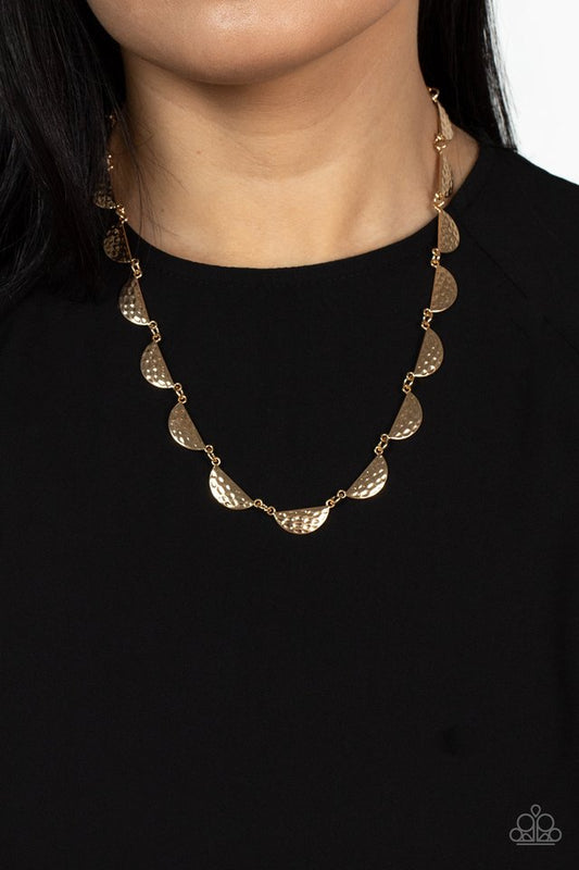​Lunar Jungle - Gold - Paparazzi Necklace Image