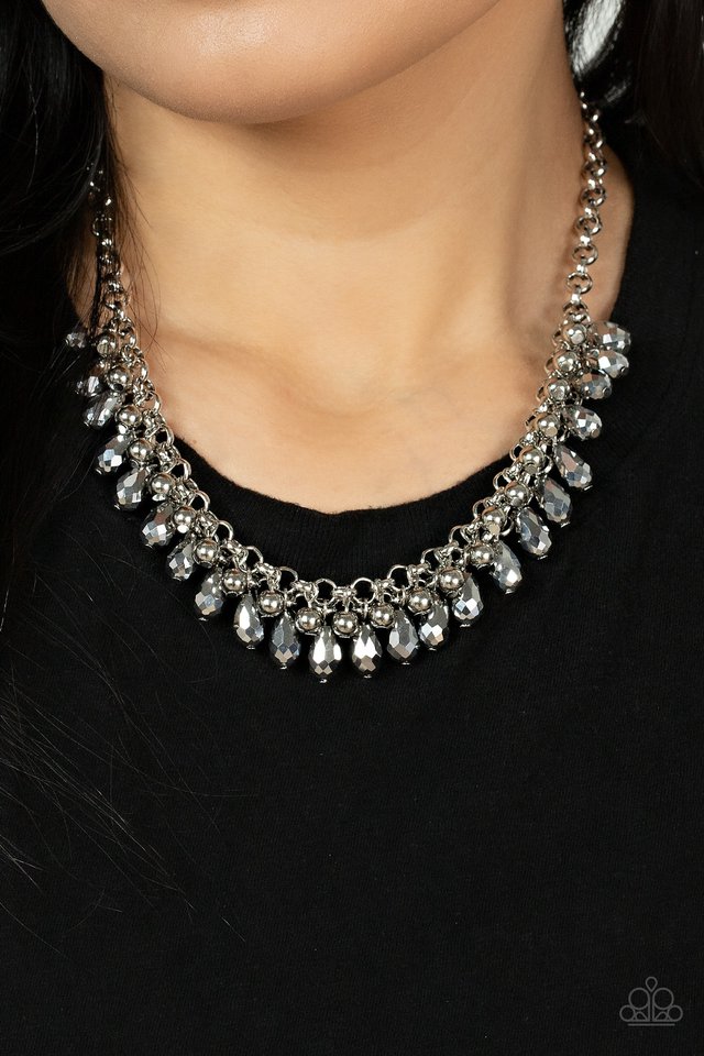 Metro Monarchy - Silver - Paparazzi Necklace Image