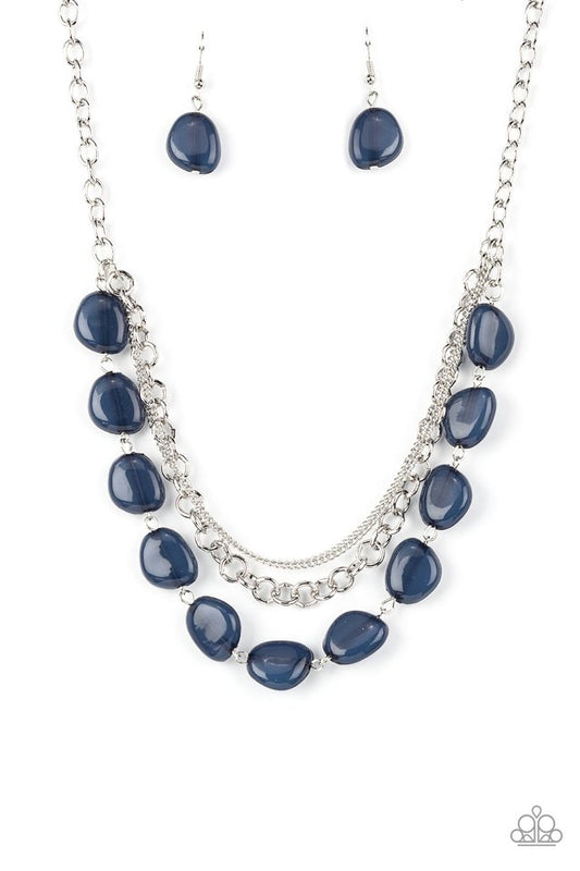 Pumped Up Posh - Blue - Paparazzi Necklace Image