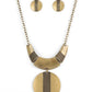 ​Metallic Enchantress - Brass - Paparazzi Necklace Image