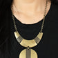 ​Metallic Enchantress - Brass - Paparazzi Necklace Image