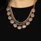Pumped Up Posh - Gold - Paparazzi Necklace Image