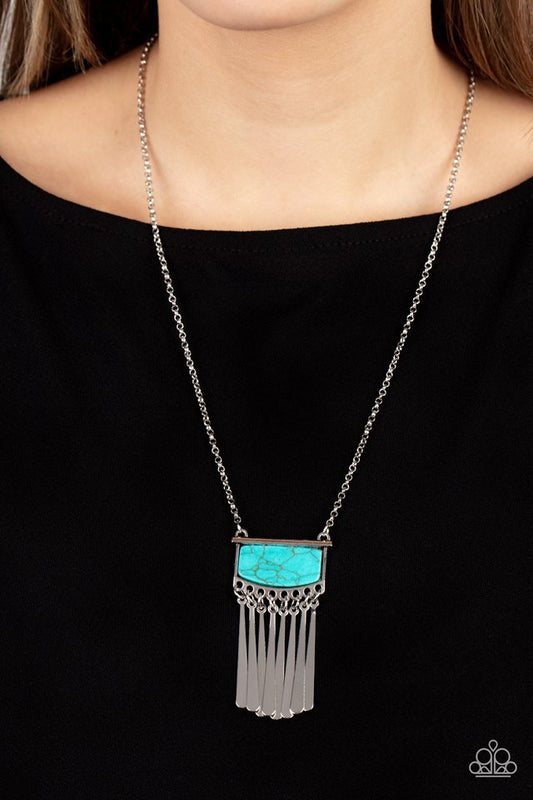 ​Plateau Pioneer - Blue - Paparazzi Necklace Image