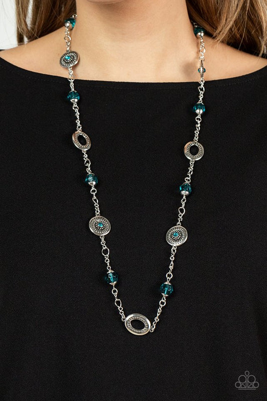 ​Glammed Up Goals - Blue - Paparazzi Necklace Image